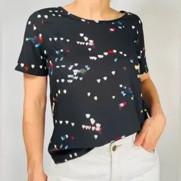 Equipment Femme Heart Tee Blouse, size Xs - Picture 1 of 7